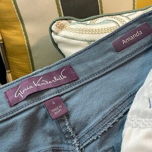 Gloria Vanderbilt Jeans, Size 6, Ankle Length, Sage Green